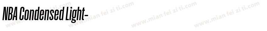 NBA Condensed Light字体转换
